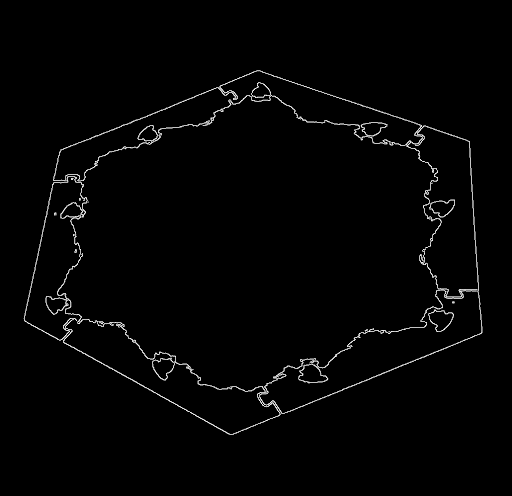 image after canny edge detection