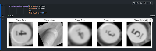 display of 5 CATANIST dataset images