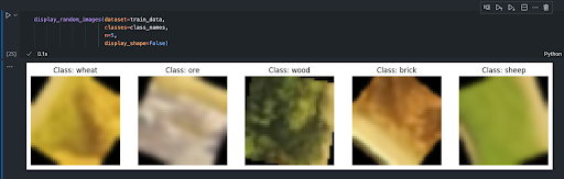 display of 5 HEXIST dataset images